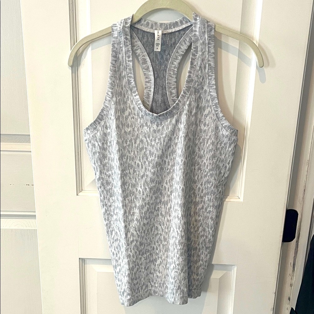 Athleta Gray Patterned Tank Top